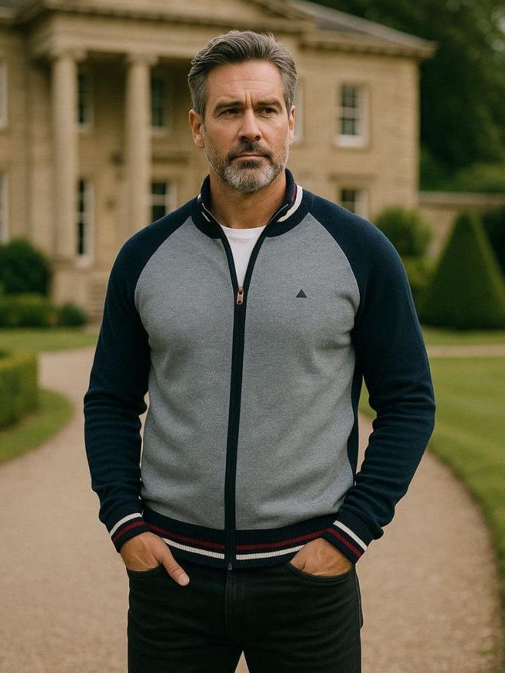 Felix™ | Cardigan de lã com fecho-éclair