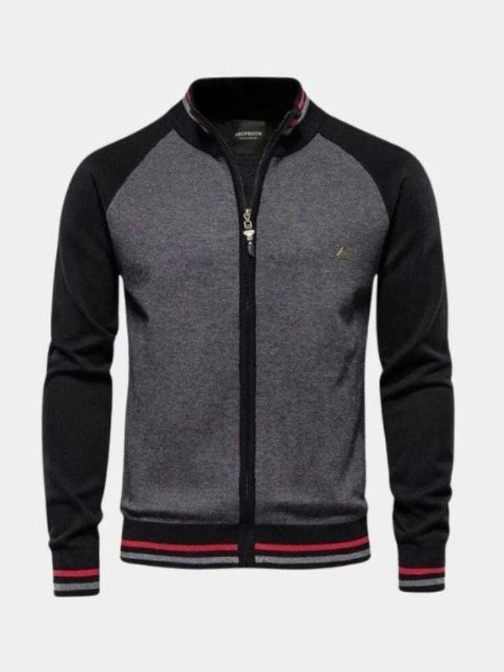 Felix™ | Cardigan de lã com fecho-éclair
