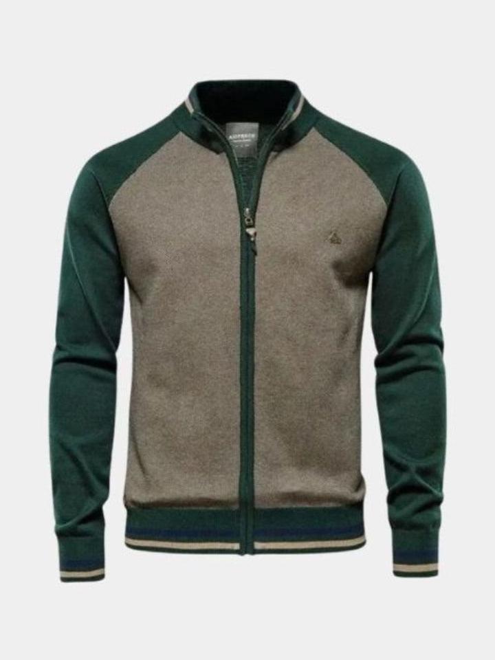 Felix™ | Cardigan de lã com fecho-éclair