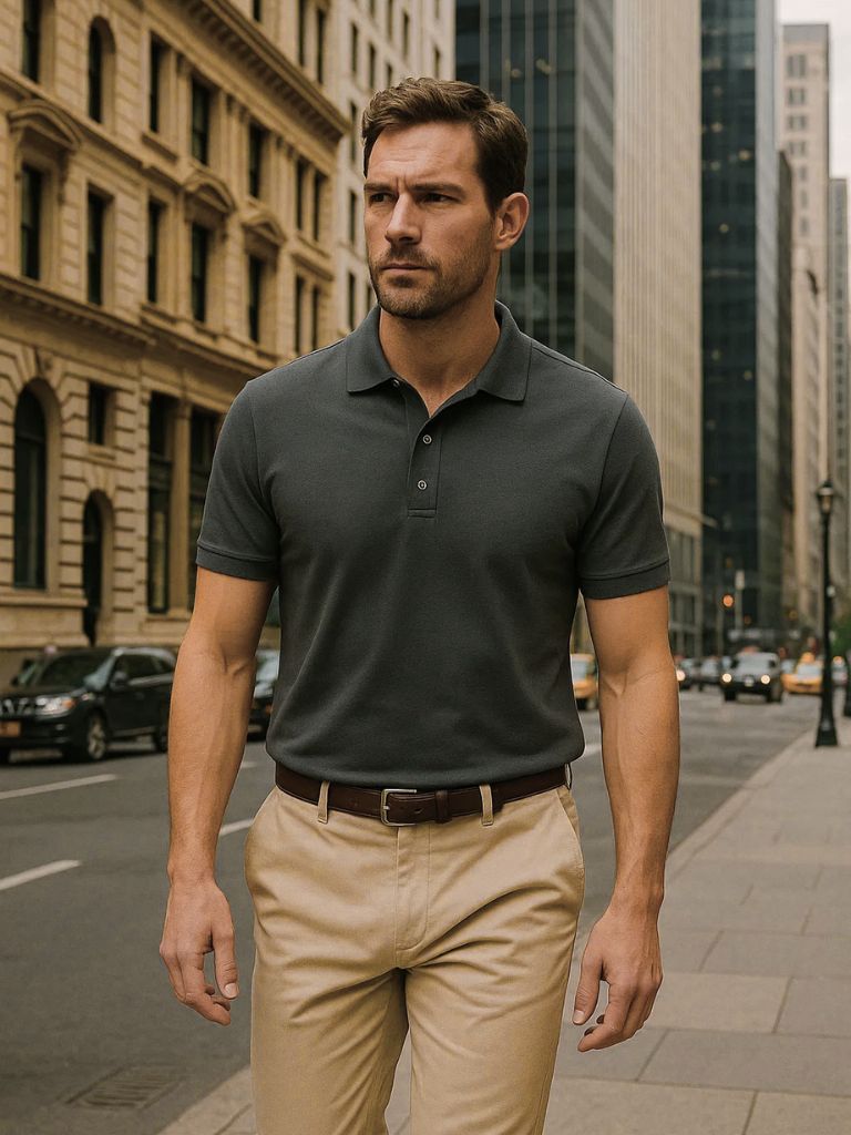 Frans™ | Polo Básico de Algodão