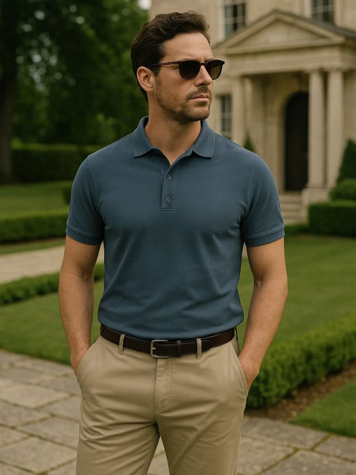 Frans™ | Polo Básico de Algodão