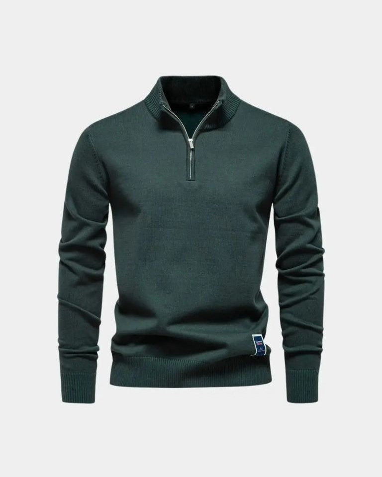 Frederik™ | Sweatshirt com fecho de correr