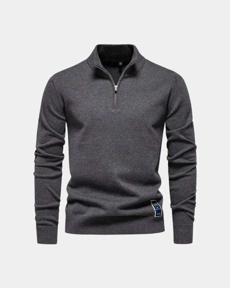 Frederik™ | Sweatshirt com fecho de correr