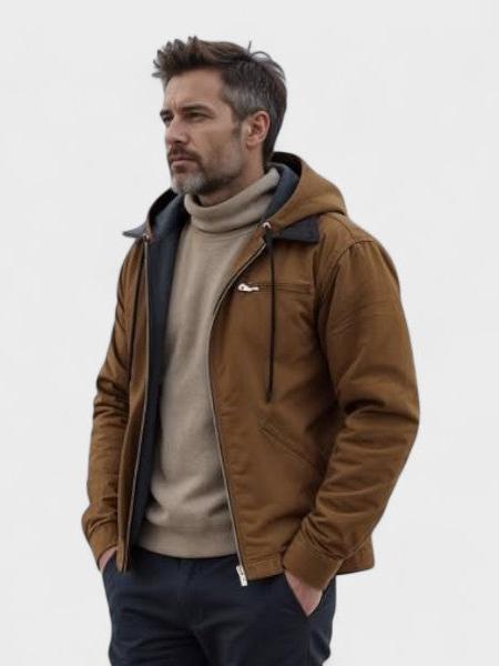 Gaspard™ | Sweatshirt Estilosa com Capuz e Fecho de Correr