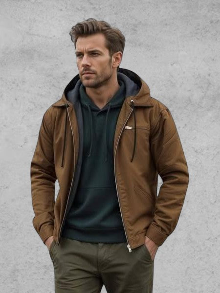 Gaspard™ | Sweatshirt Estilosa com Capuz e Fecho de Correr