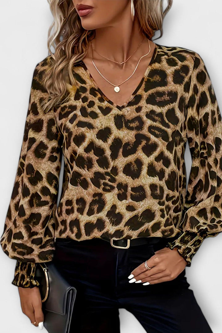 Gry | Camisola com padrão de leopardo