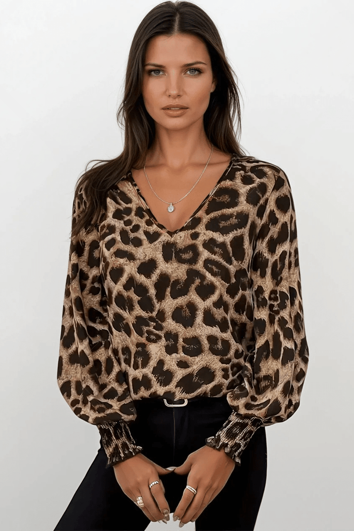 Gry | Camisola com padrão de leopardo