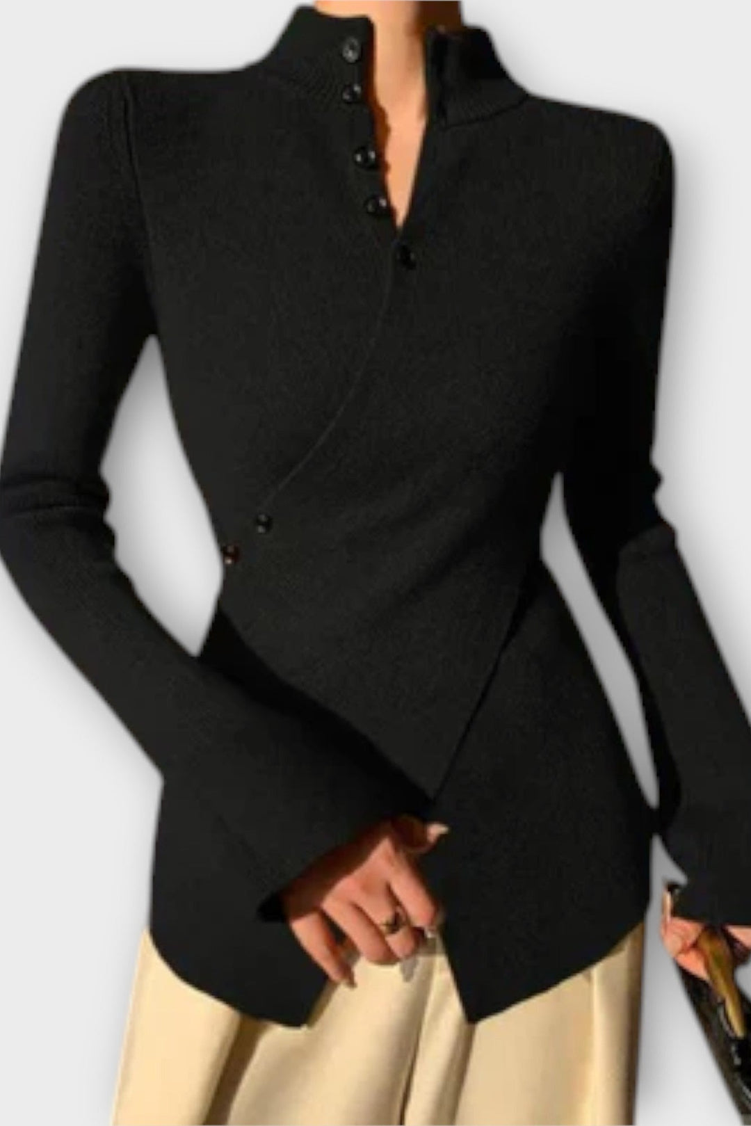 Gry | Camisola de malha preta