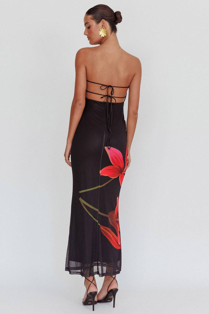 Svala | Vestido colorido sem alças