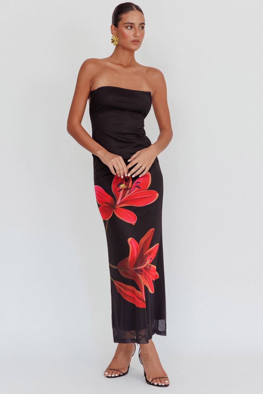 Svala | Vestido colorido sem alças