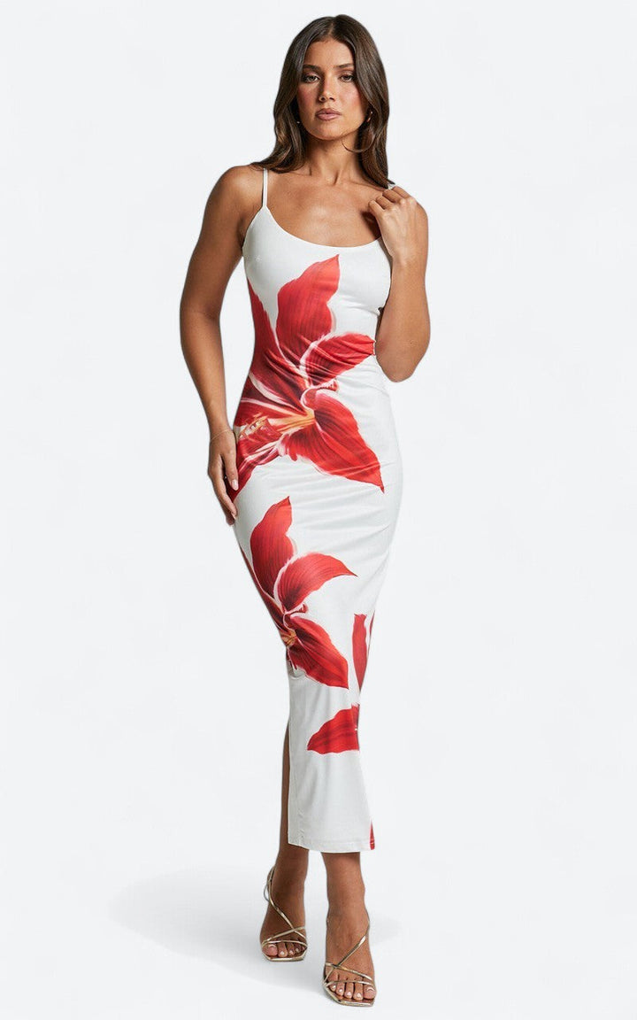 Iselin | Vestido midi floral