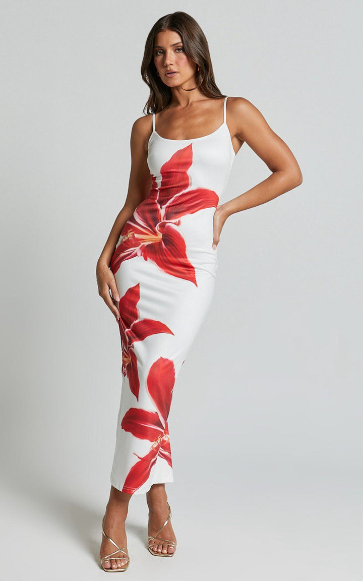Iselin | Vestido midi floral