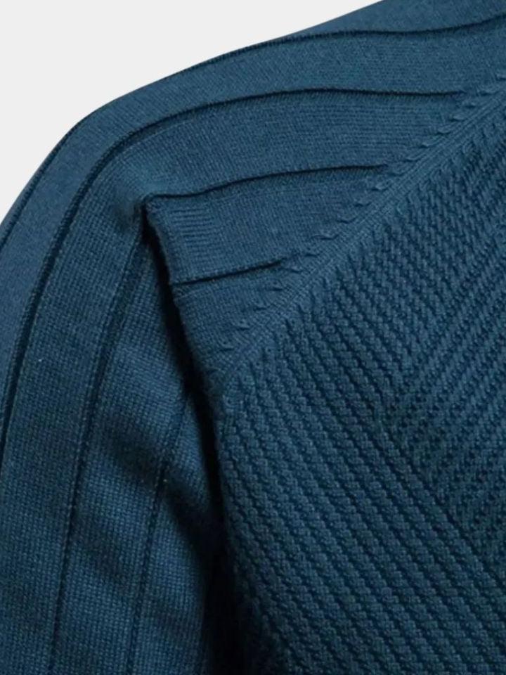 Jacquard™ | Cardigã de malha com fecho