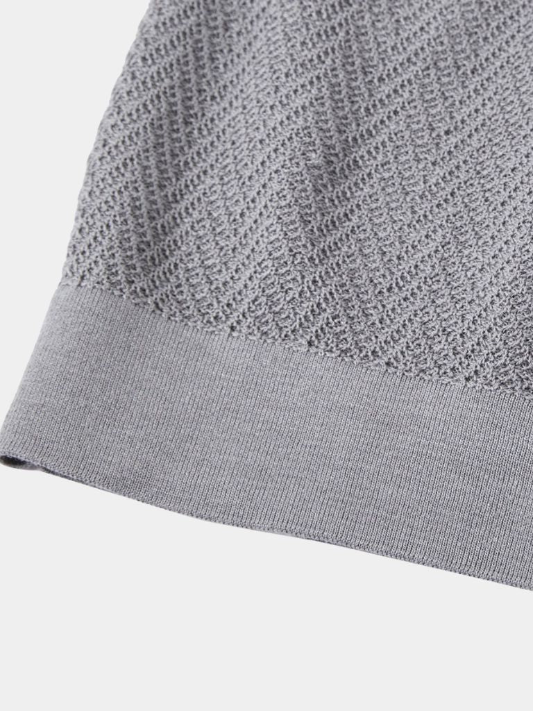 Keld™ | Polo de Malha Castanho Avermelhado