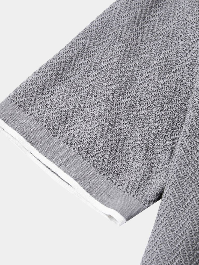 Keld™ | Polo de Malha Castanho Avermelhado
