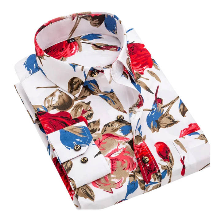 Klaas™ | Camisa com Padrão Marítimo
