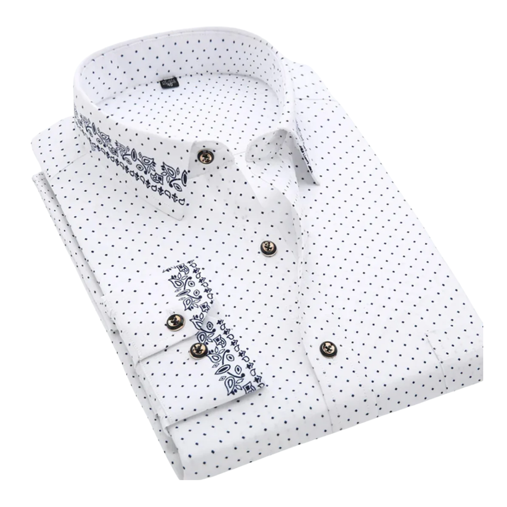 Klaas™ | Camisa com Padrão Marítimo