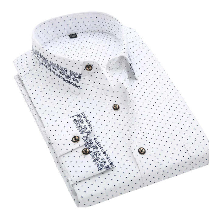 Klaas™ | Camisa com Padrão Marítimo
