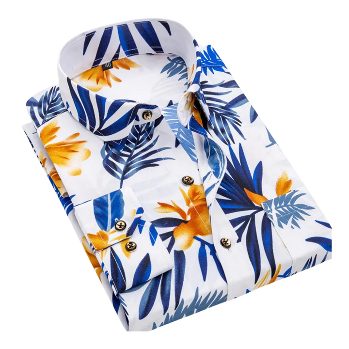 Klaas™ | Camisa com Padrão Marítimo