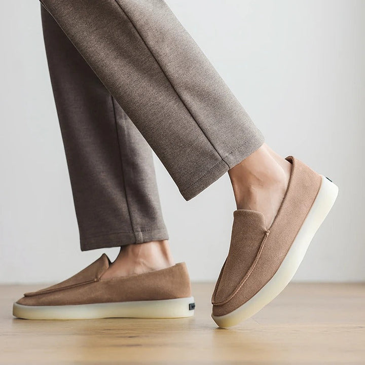 Mocassins Clássicos de Camurça para Negócios