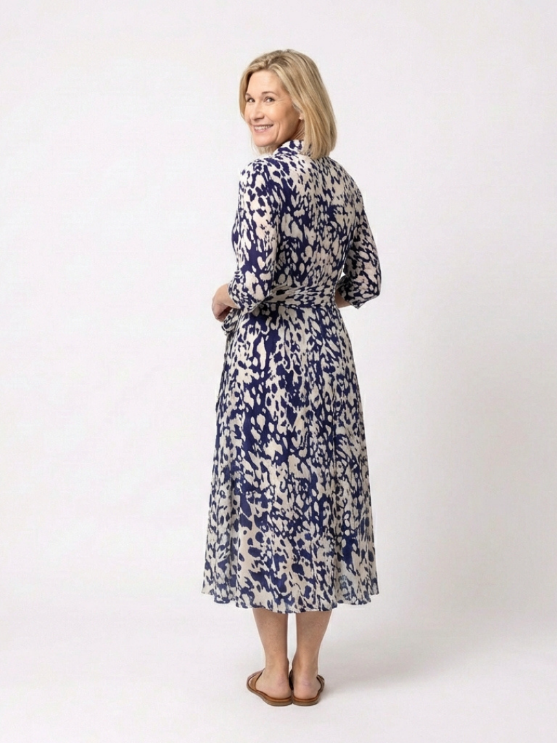 Kler | Long-sleeved dress with belt