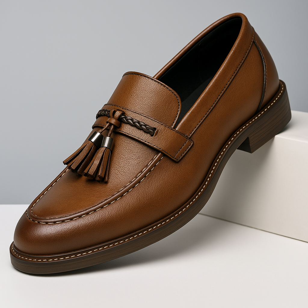 Mocassins de couro para menina