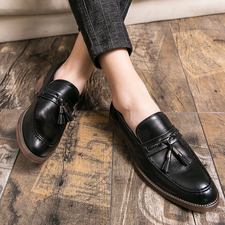 Mocassins de couro para menina