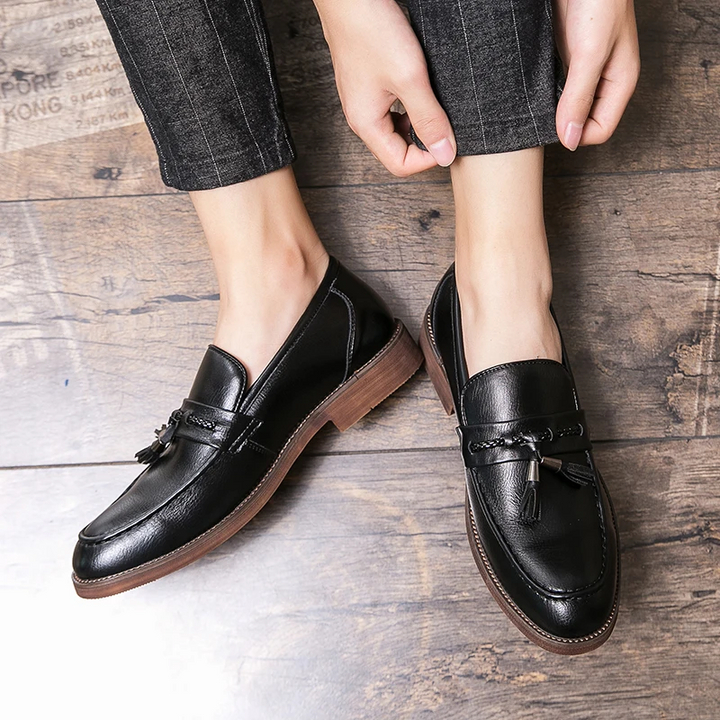 Mocassins de couro para menina
