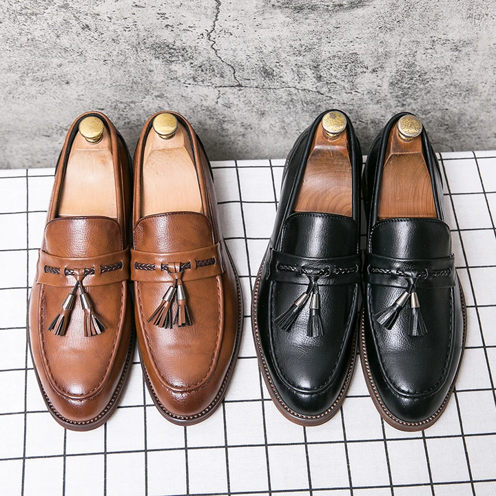 Mocassins de couro para menina