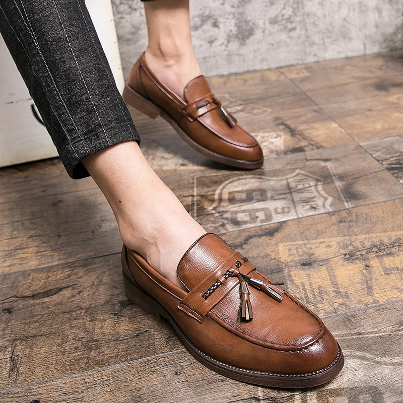 Mocassins de couro para menina