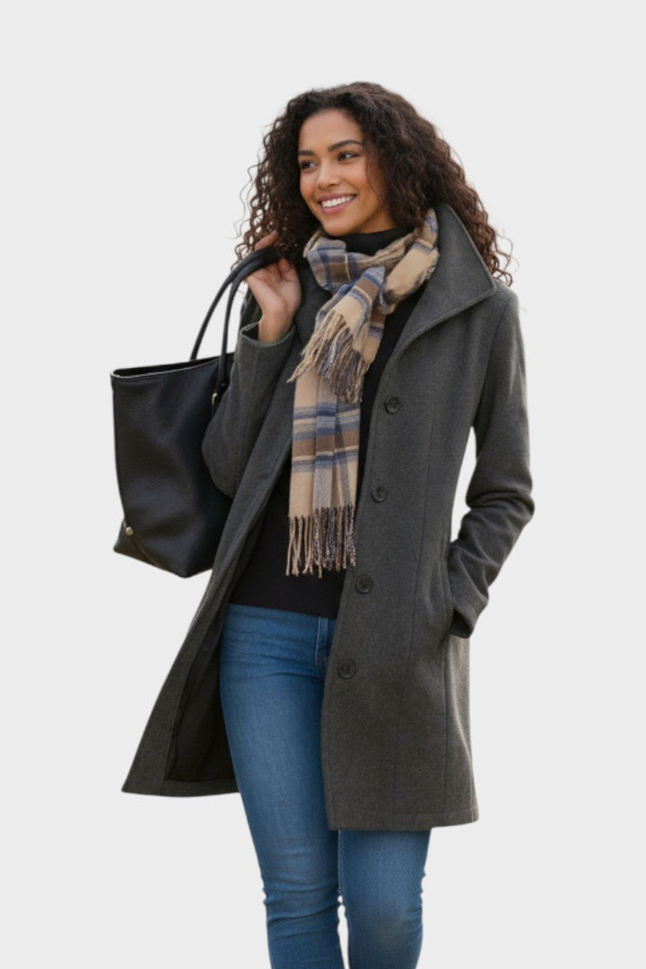 Leila™ | Elegant Coat with Nordic Design