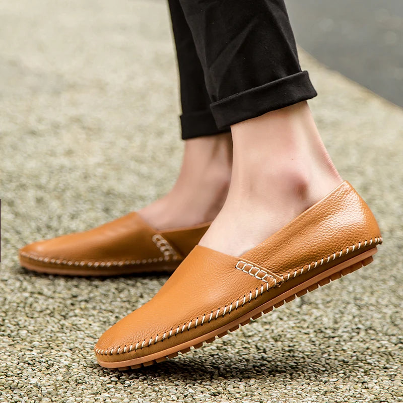 Mocassins de Couro Leves