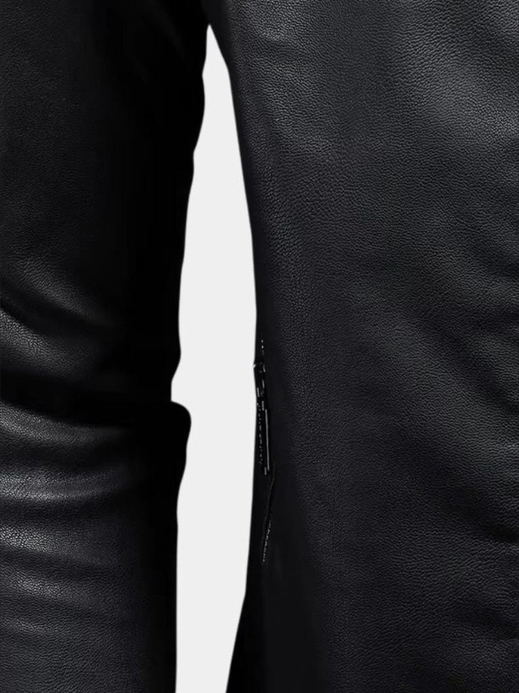 Luca™ | Casaco de pele com design trespassado