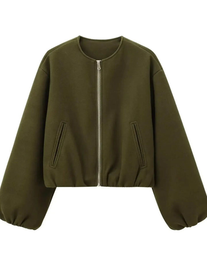 Casaco bomber curto