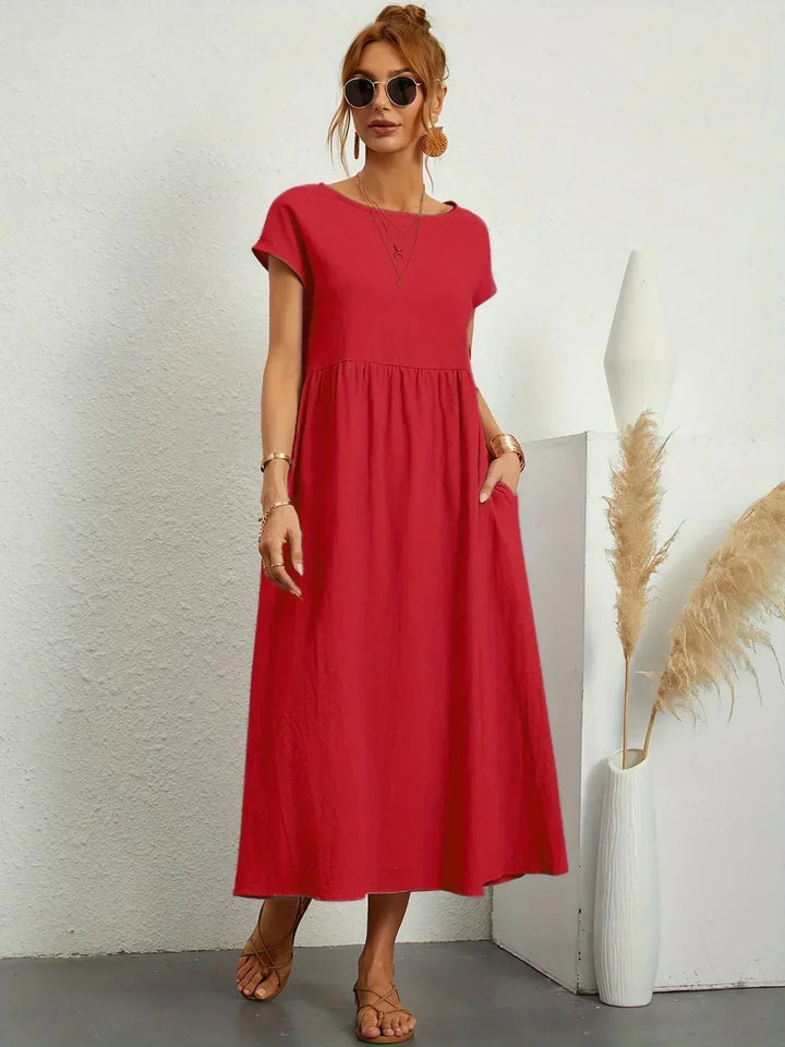 Gabriel™ — Elegante vestido midi com design fluido