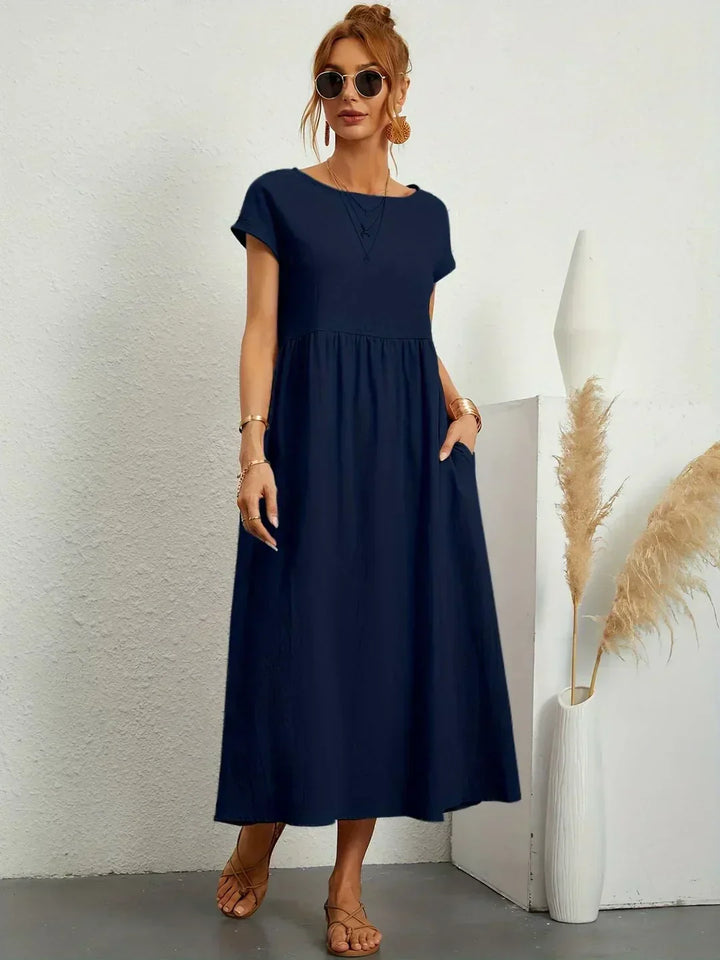 Gabriel™ — Elegante vestido midi com design fluido