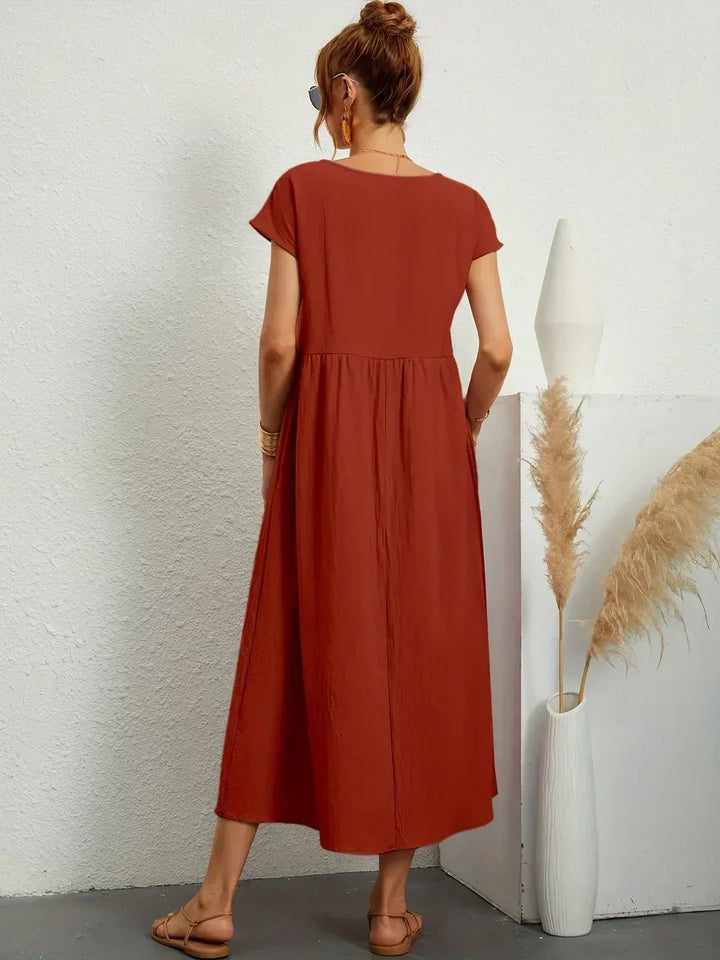 Gabriel™ — Elegante vestido midi com design fluido