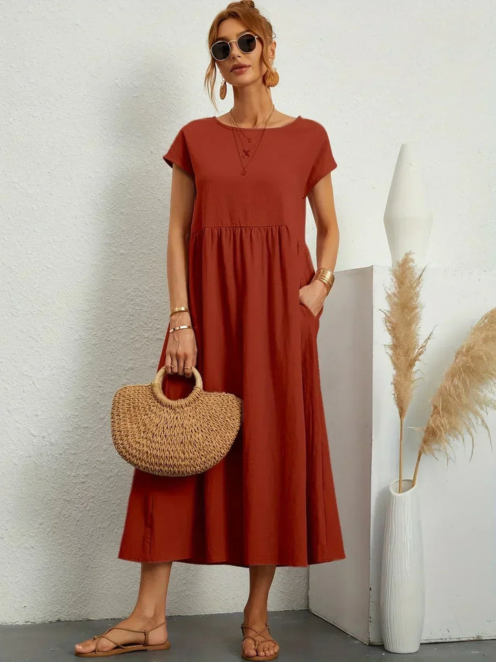 Gabriel™ — Elegante vestido midi com design fluido