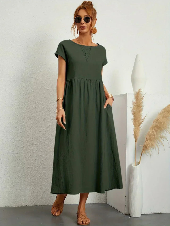 Gabriel™ — Elegante vestido midi com design fluido