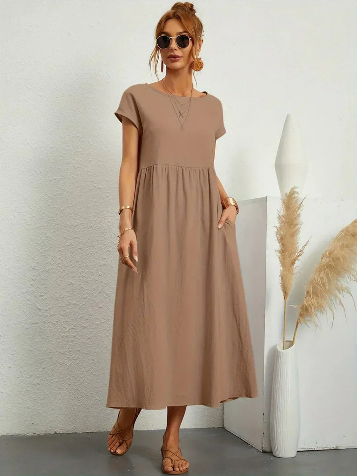 Gabriel™ — Elegante vestido midi com design fluido