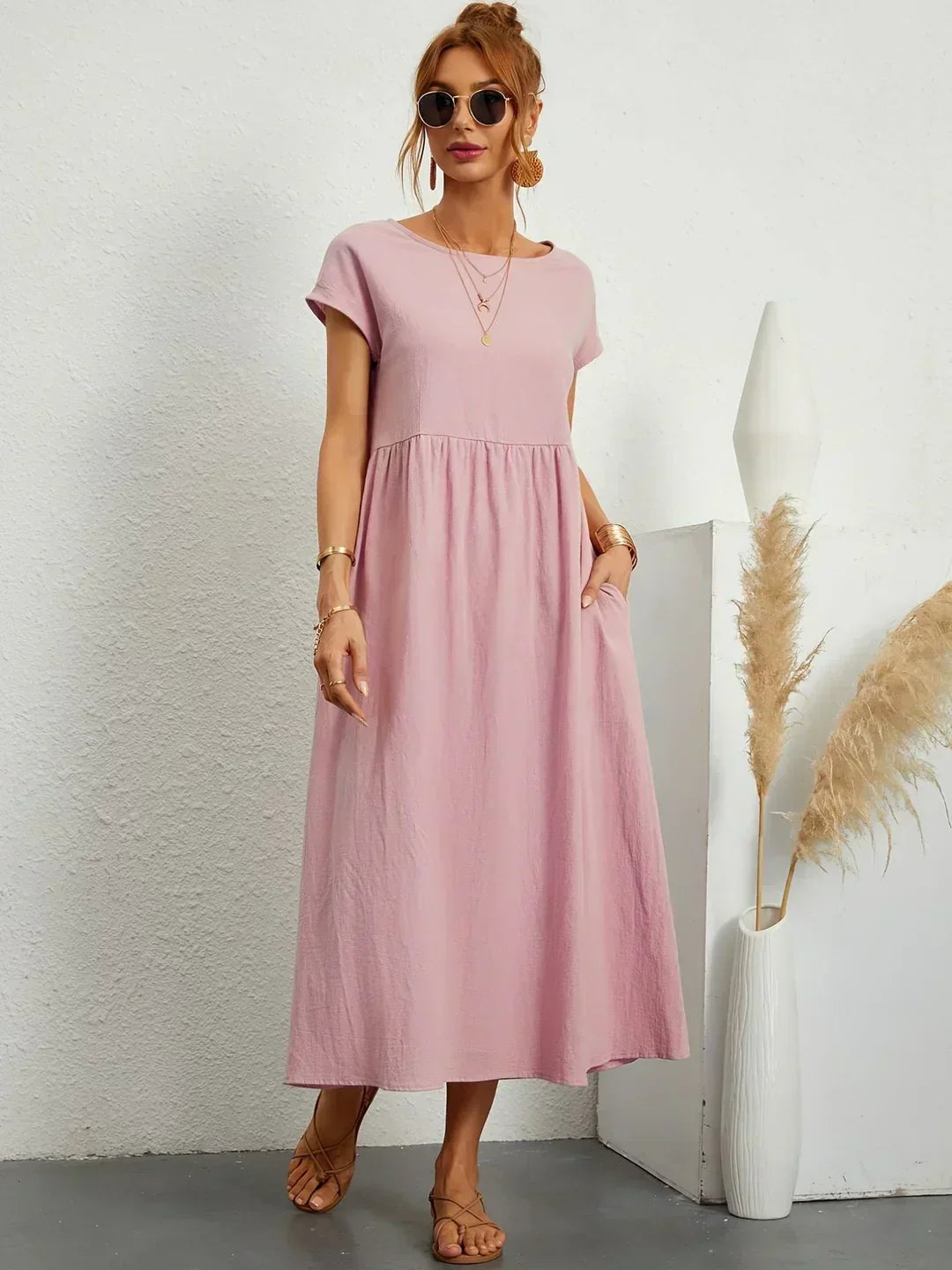 Gabriel™ — Elegante vestido midi com design fluido