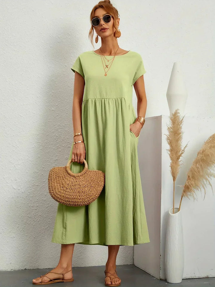 Gabriel™ — Elegante vestido midi com design fluido