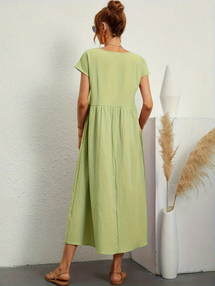 Gabriel™ — Elegante vestido midi com design fluido
