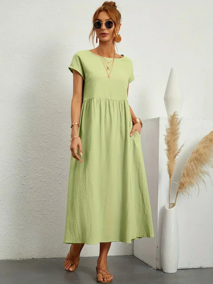 Gabriel™ — Elegante vestido midi com design fluido