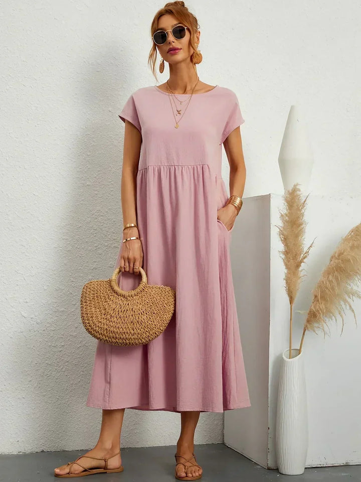 Gabriel™ — Elegante vestido midi com design fluido