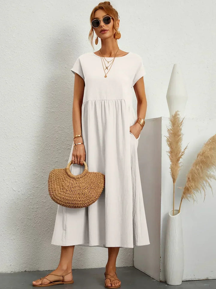 Gabriel™ — Elegante vestido midi com design fluido