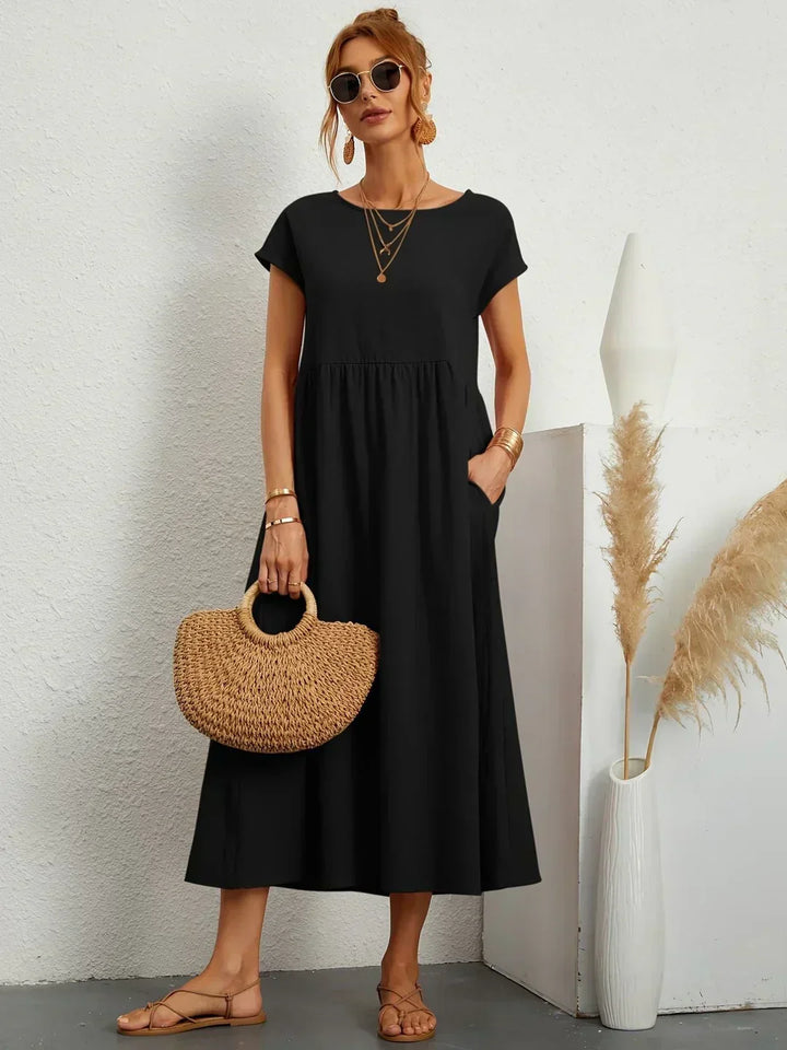 Gabriel™ — Elegante vestido midi com design fluido