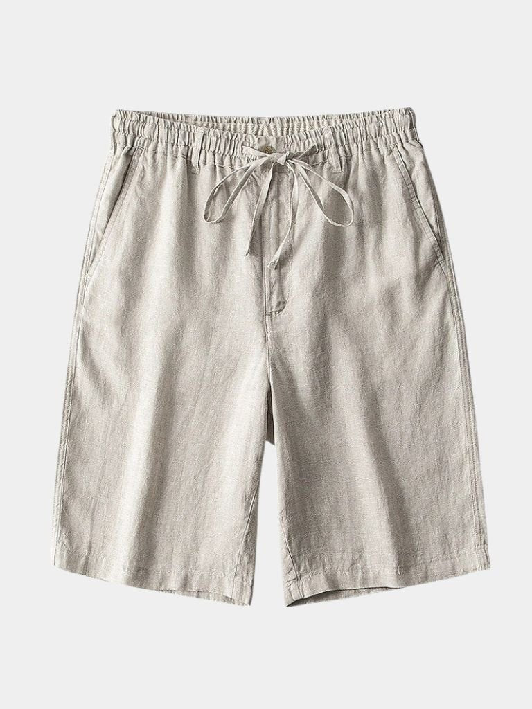 Mikkel™ | Calções de linho cinza Mariner