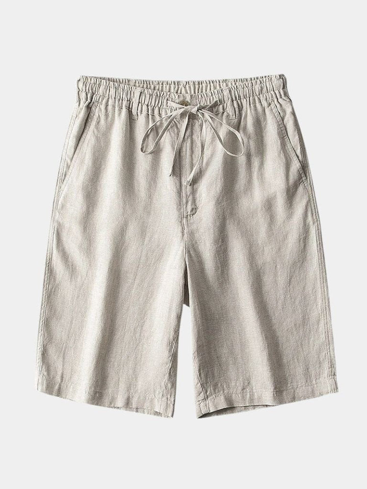 Mikkel™ | Calções de linho cinza Mariner