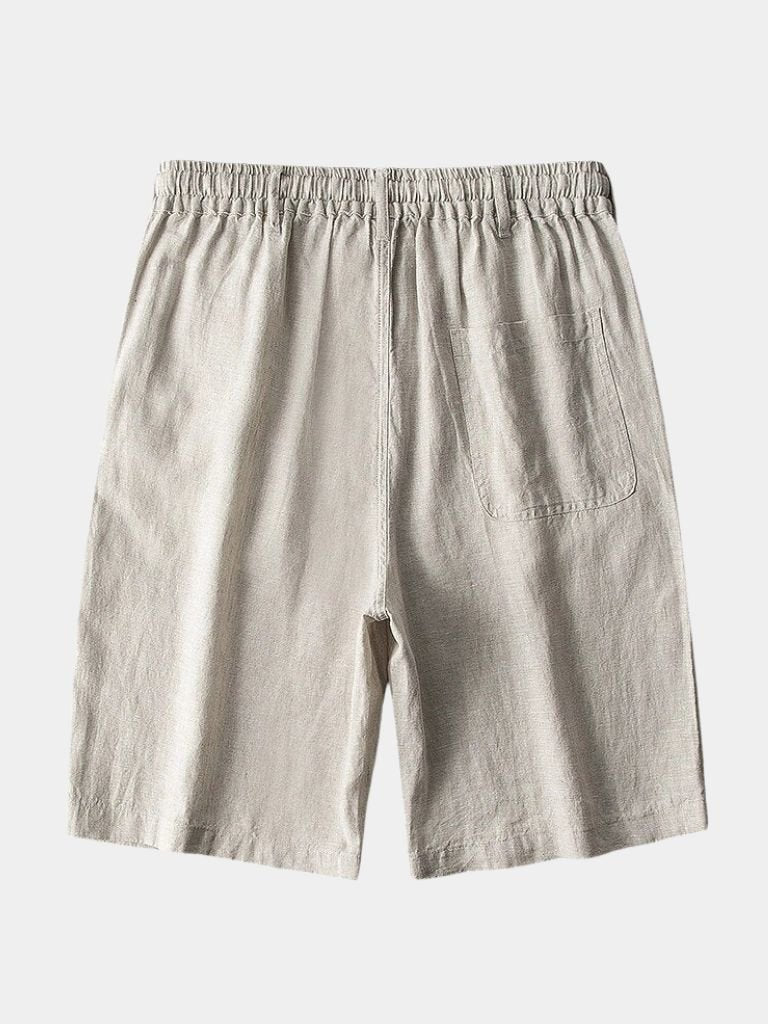Mikkel™ | Calções de linho cinza Mariner